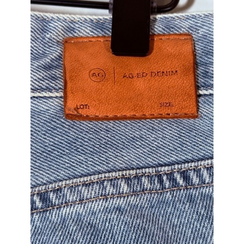 AG Adriano Goldschmied Kinsley High Rise Pop Crop Jeans 28R Lt Wash Distressed - Picture 12 of 16